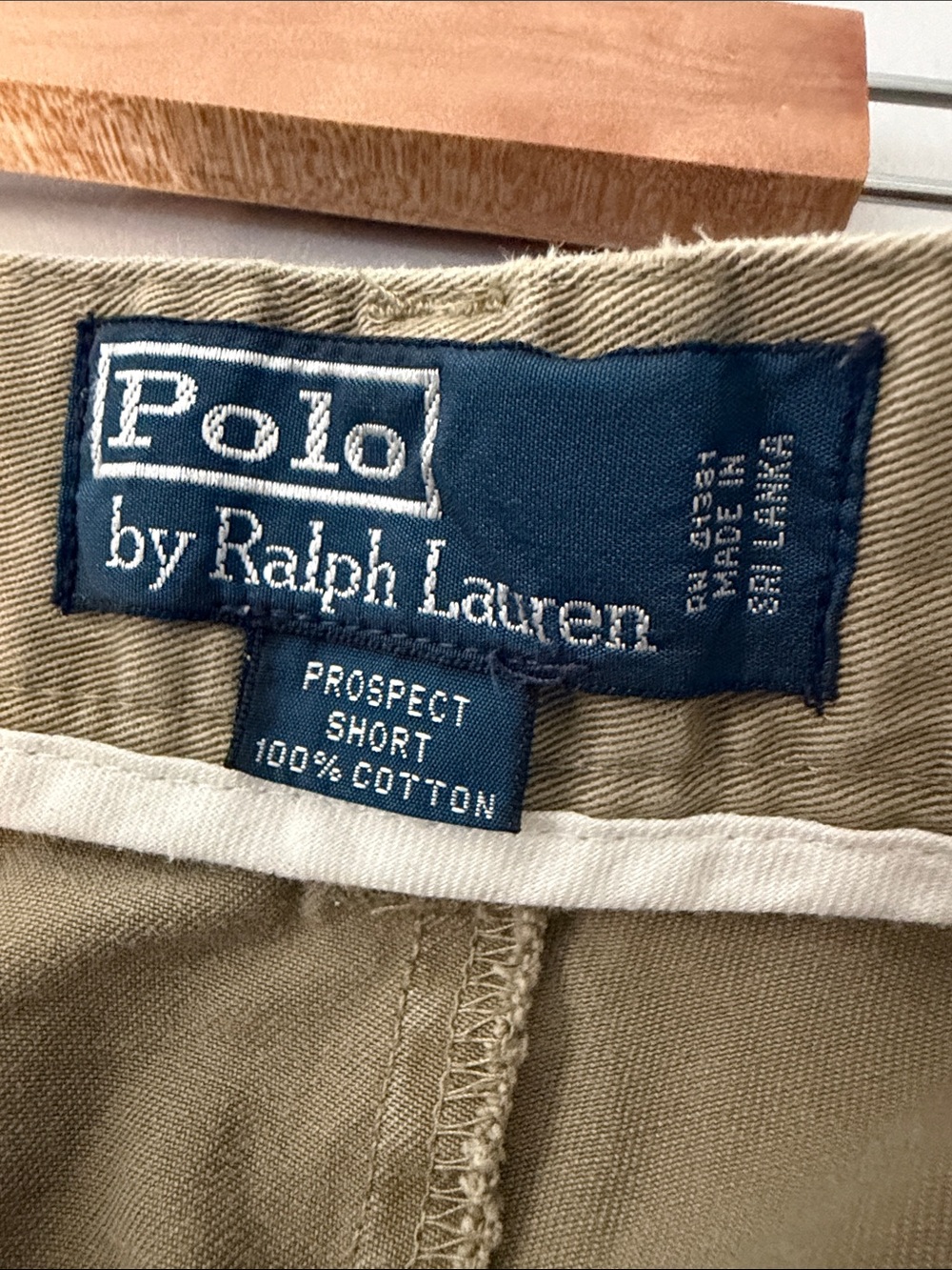 Ralph Lauren Polo Men's Olive/ Khaki  Flat-Front Chino Shorts - Picture 9 of 9